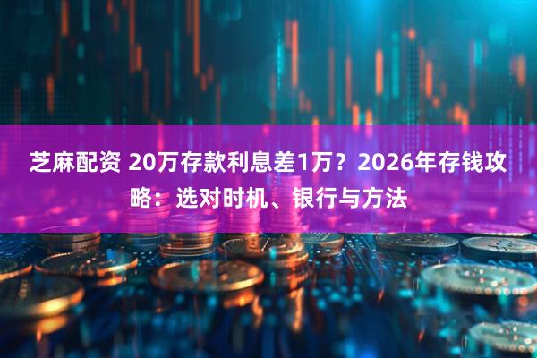 芝麻配资 20万存款利息差1万？2026年存钱攻略：选对时机、银行与方法